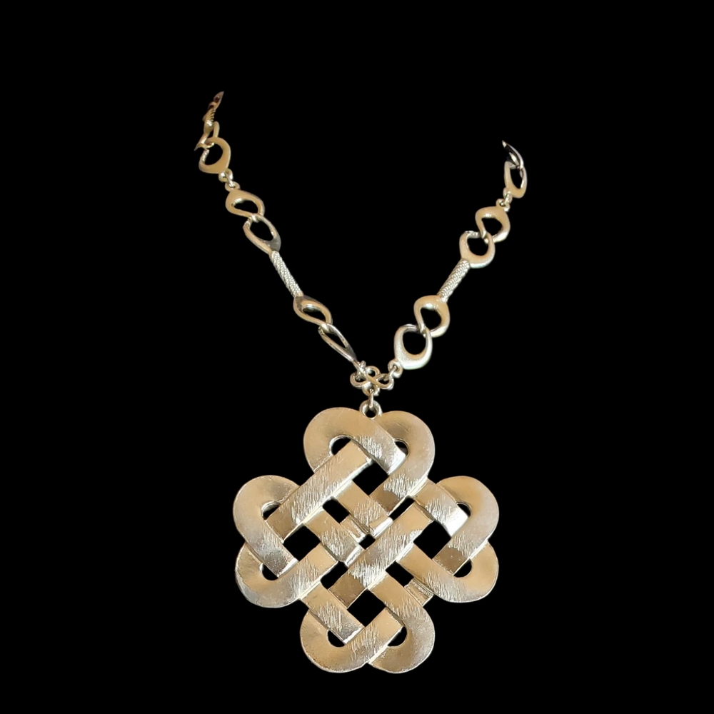 Vtg. Celtic Knot Necklace
